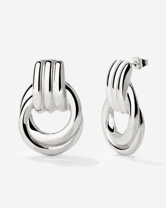 Infinity Loop Orecchini Argento