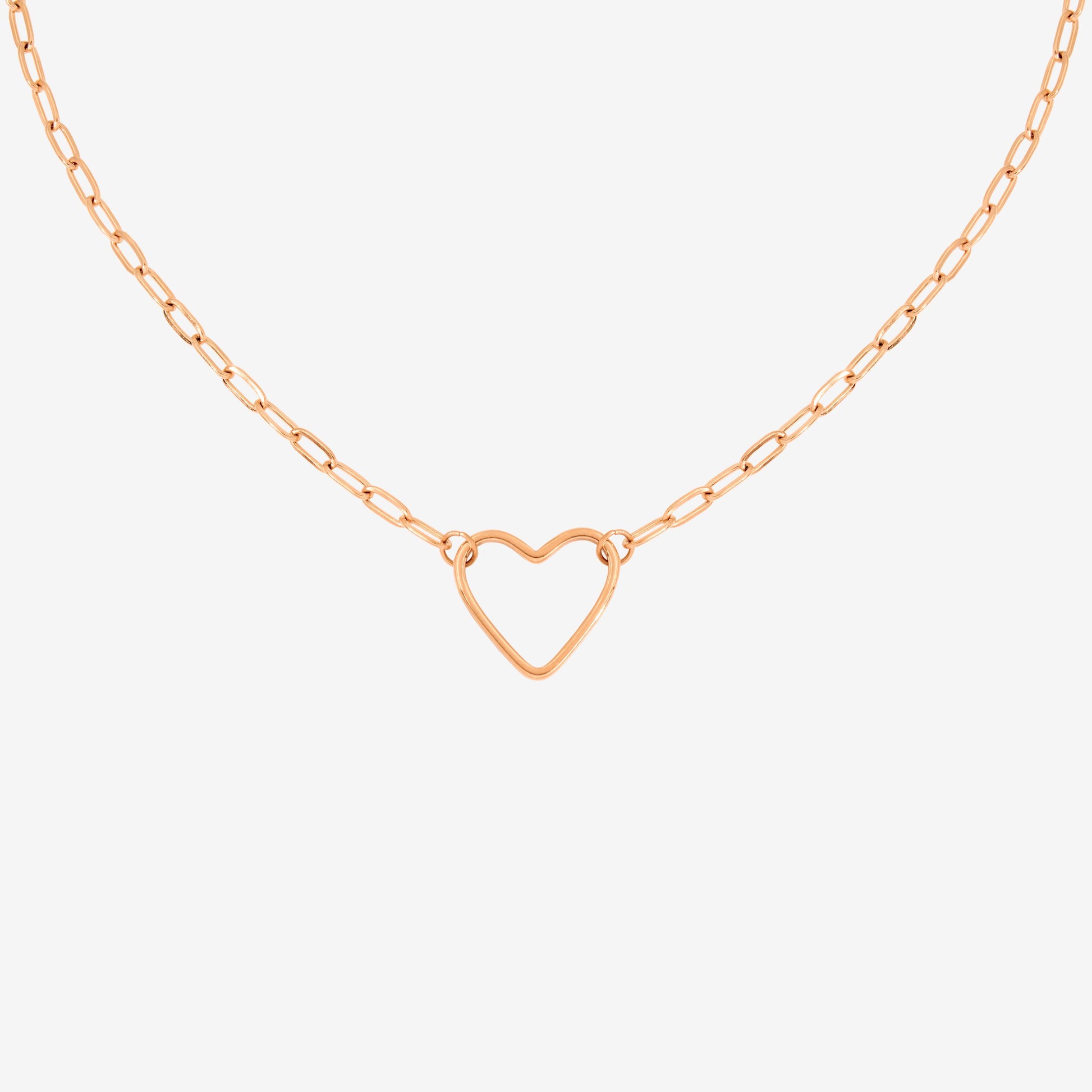 Loving Heart Collana Oro Rosa