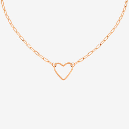 Loving Heart Collana Oro Rosa