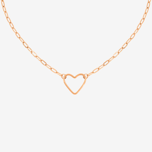 Loving Heart Collana Oro Rosa