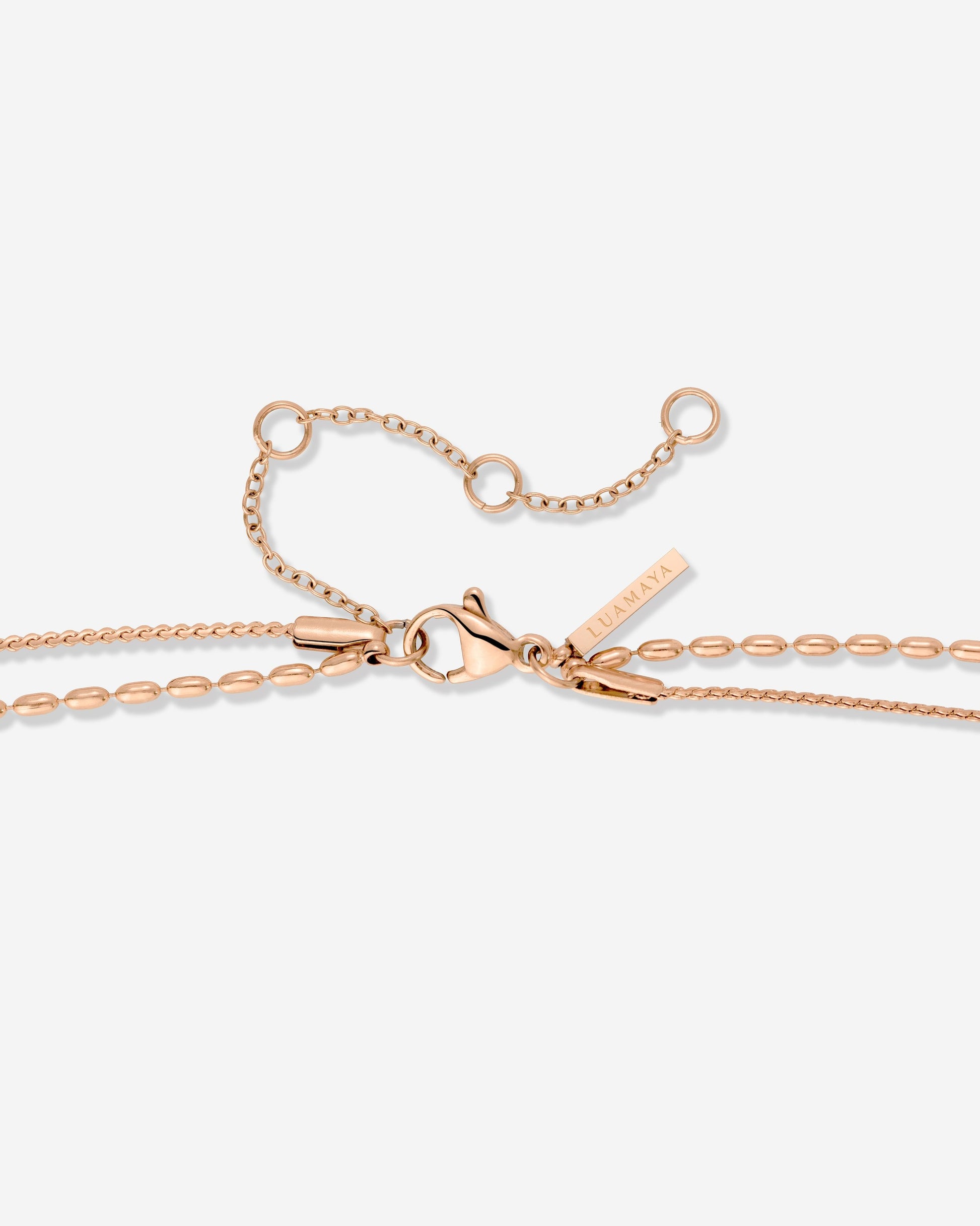 Droplet Double Collana Oro Rosa