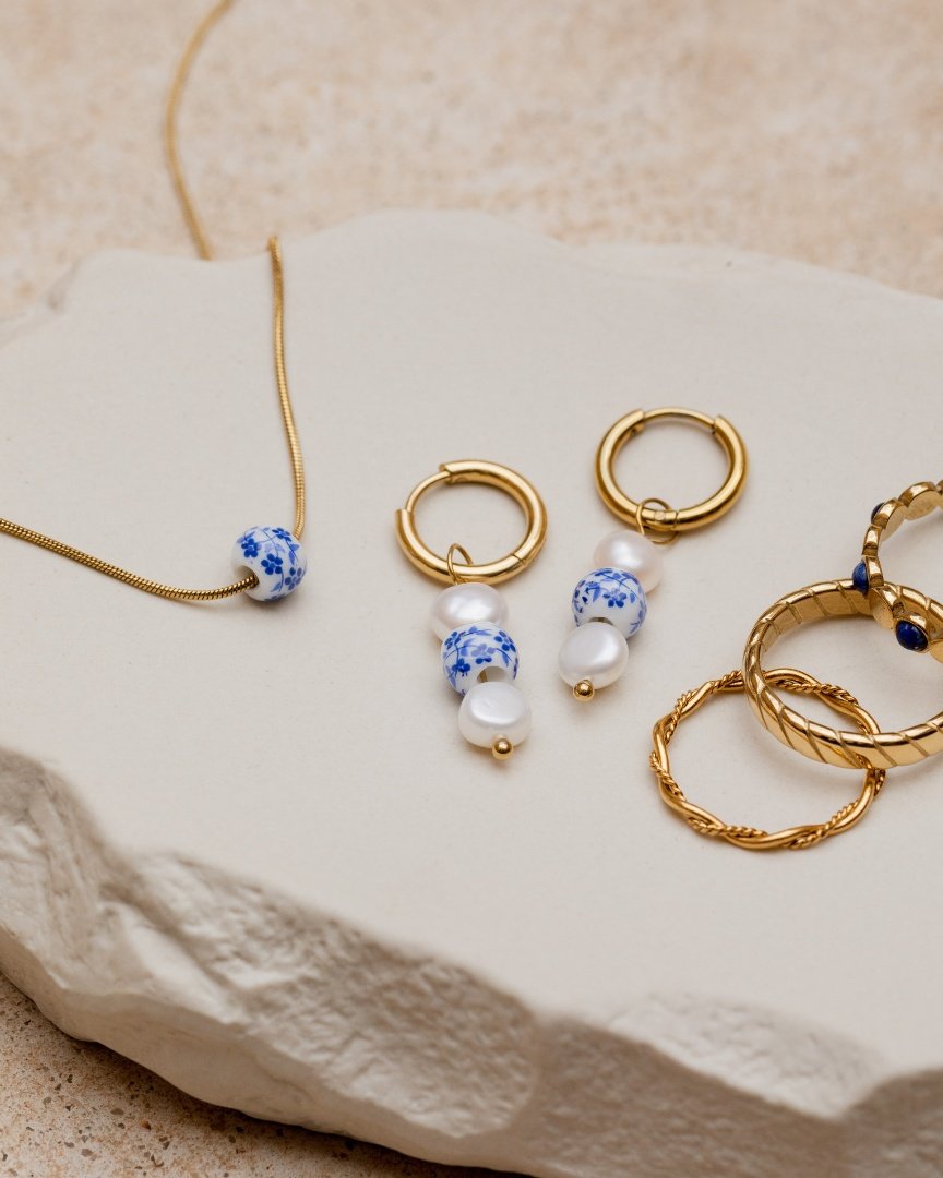 Flower Tile Collana Argento