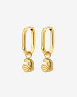 Curvy Wave Oval Hoop Set Baby Oro