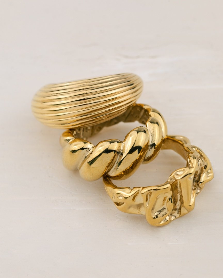 Bold Twist Anello Argento