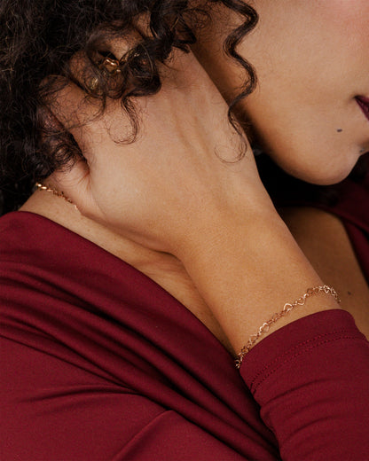 Heart after Heart Bracciale Oro Rosa