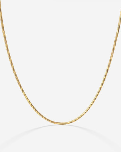 Squared Snake Chain Collana Oro