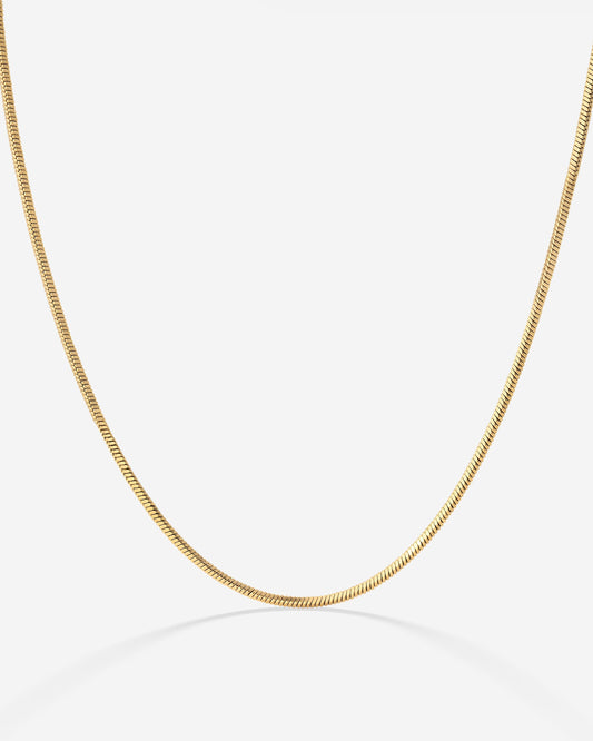 Squared Snake Chain Collana Oro