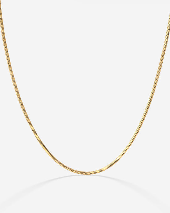 Squared Snake Chain Collana Oro