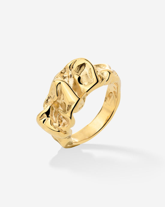 Crinkled Anello Oro