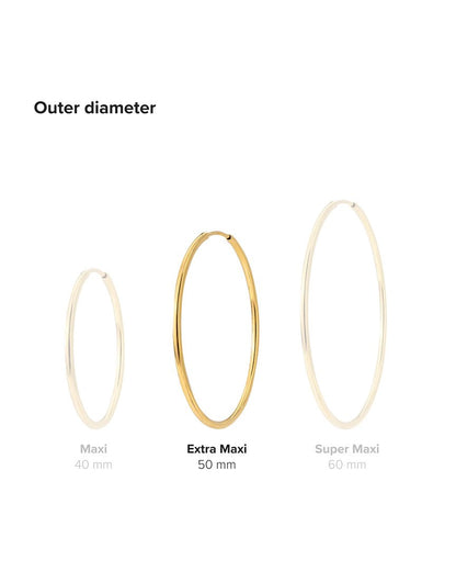 Maxi Hoops Oro