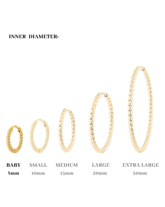 Twisted Hoop Set Baby