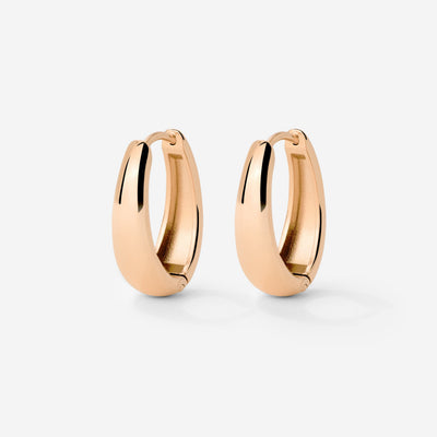 Seeker Hoops Small Oro Rosa