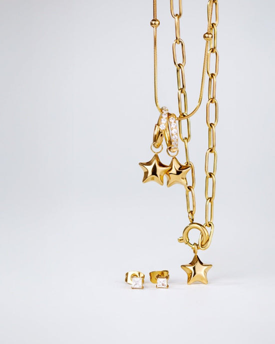 Nova Glimmer Hoop Set Small Oro