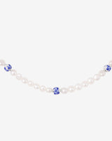 Flower Tile Pearl Collana Argento