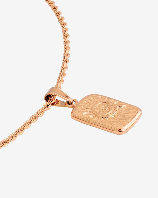 Sun Lover Pendant Collana Oro Rosa