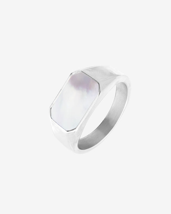 Mother of Pearls Anello Argento