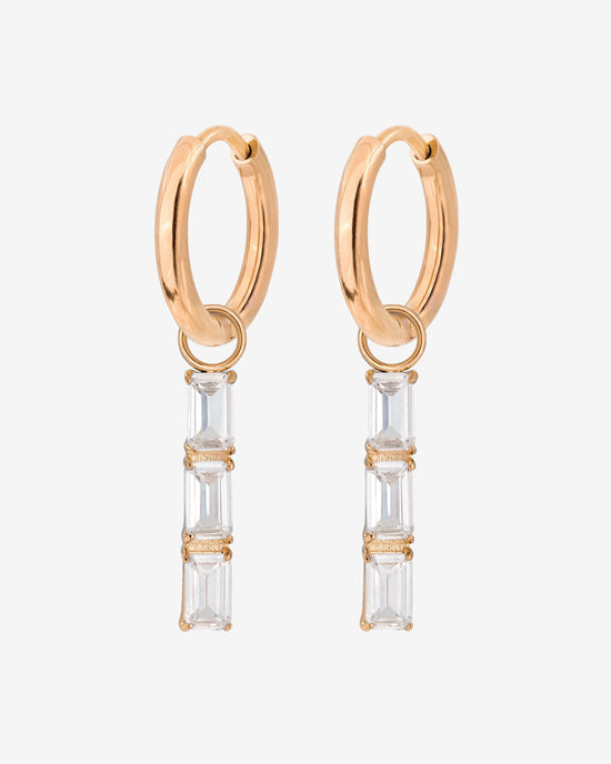 Baguette Bundle Hoop Set Small Oro Rosa
