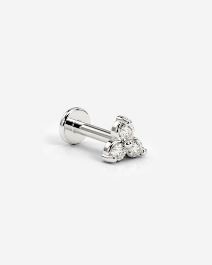 Sparkle Piercing Stud Argento