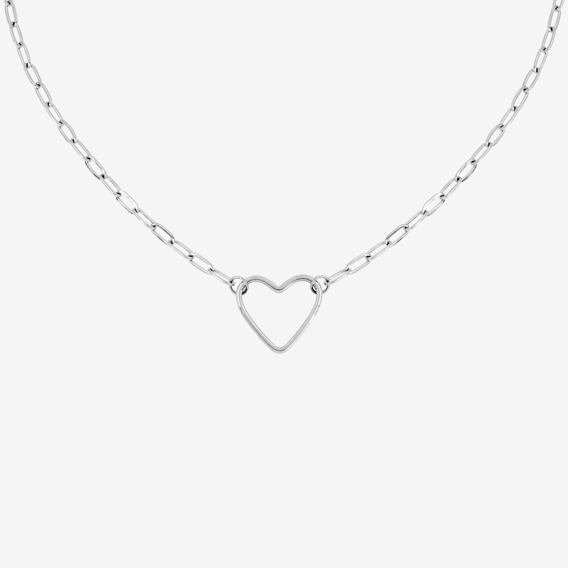Loving Heart Collana Argento