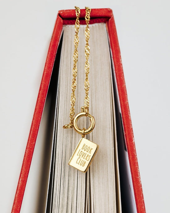 Book Lovers Club Singapore Chain Collana Set Oro Rosa
