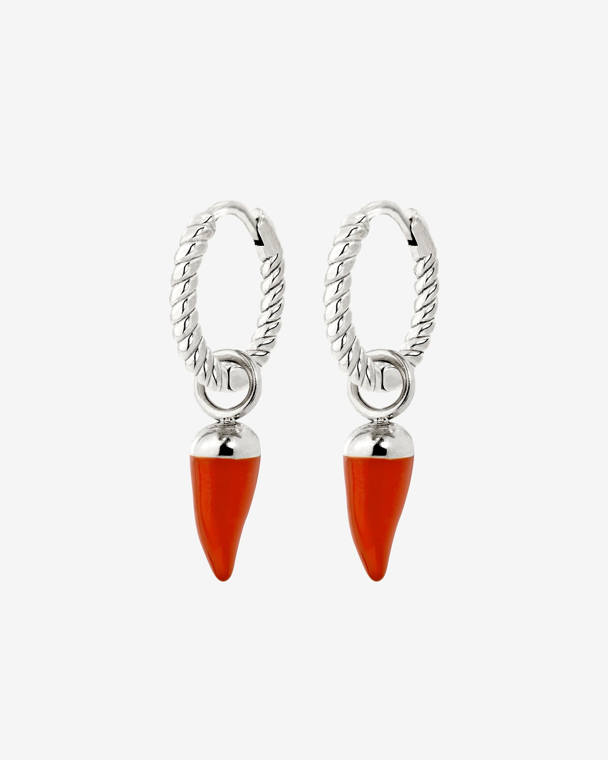 Hot 'n' Spicy Twisted Hoop Set Baby Argento