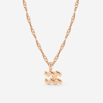 Aquarius Bubble Collana Oro Rosa