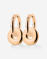Chunky Sleek Donut Hoop Set Medium Oro Rosa