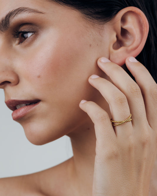 Twisted Anello Duo Oro