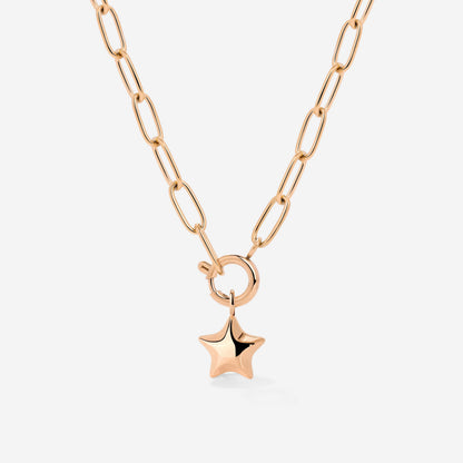 Nova Oval Links Collana Set Oro Rosa