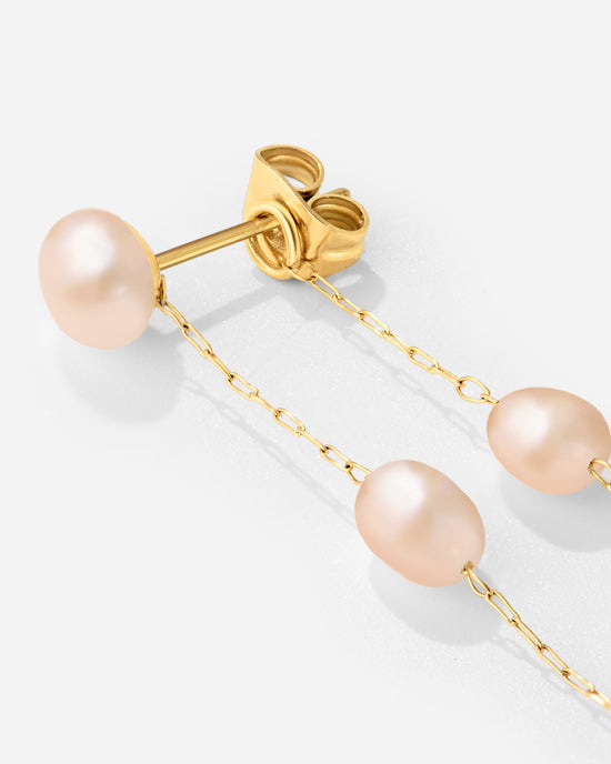 Blush Pearl Fall Orecchini Oro