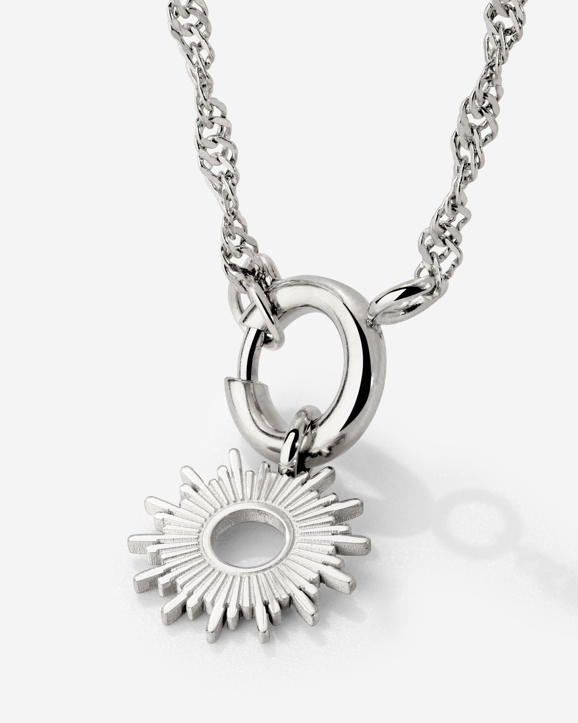 Sun Ray Singapore Chain Collana Argento