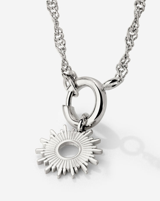 Sun Ray Singapore Chain Collana Argento