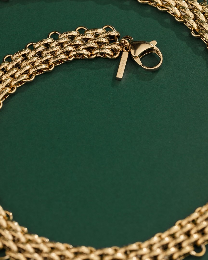 Bold Mesh Collana Oro