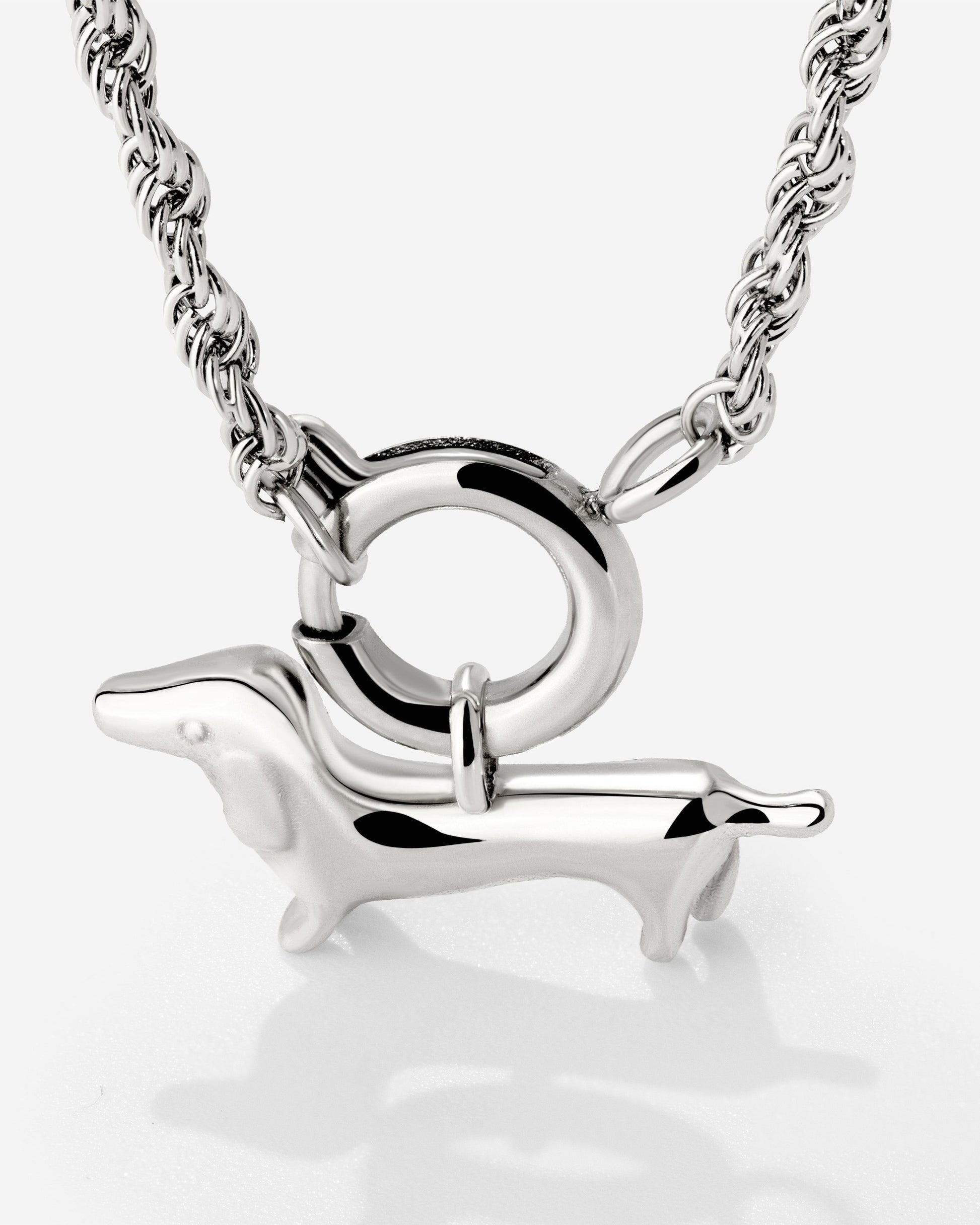 Shorty Rope Chain Collana Set Argento