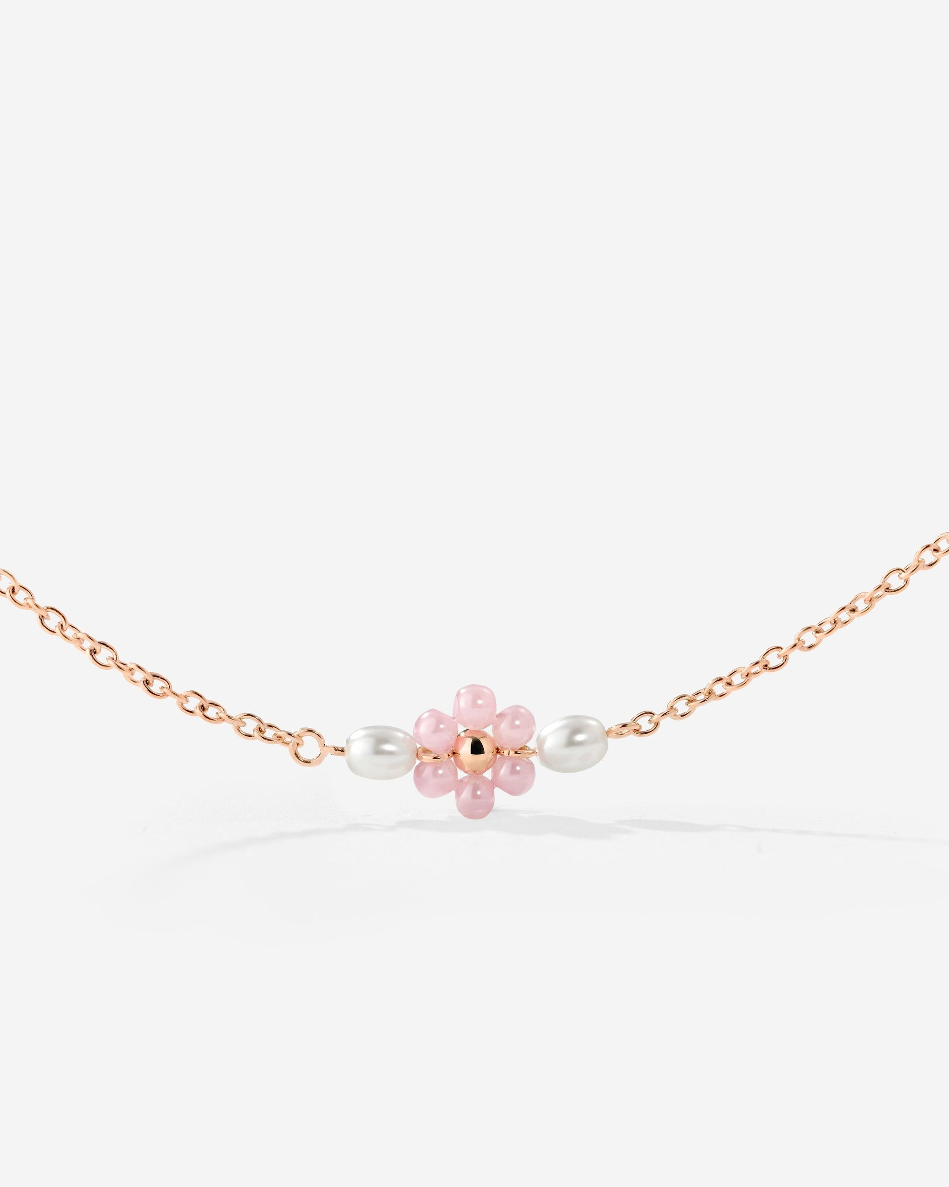 Pretty Pink Daisy Collana Oro Rosa