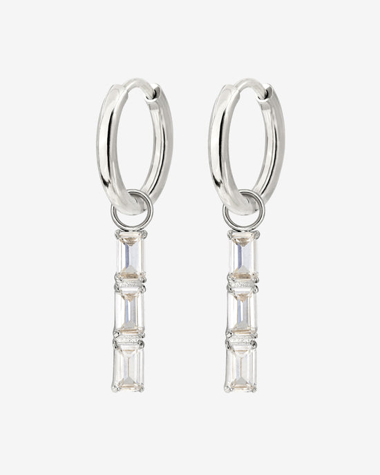 Baguette Bundle Hoop Set Small Argento