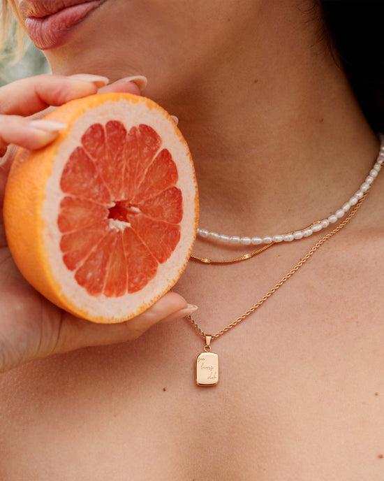 Sun Lover Pendant Collana Oro Rosa