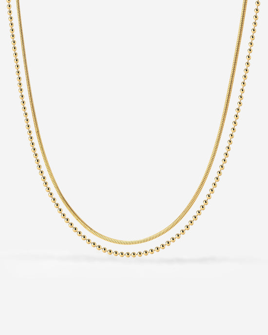 Duo Beads Collana Oro