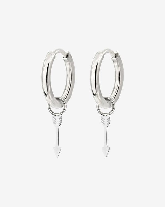 Cupid Arrow Hoopies Argento