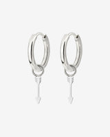 Cupid Arrow Hoopies Argento
