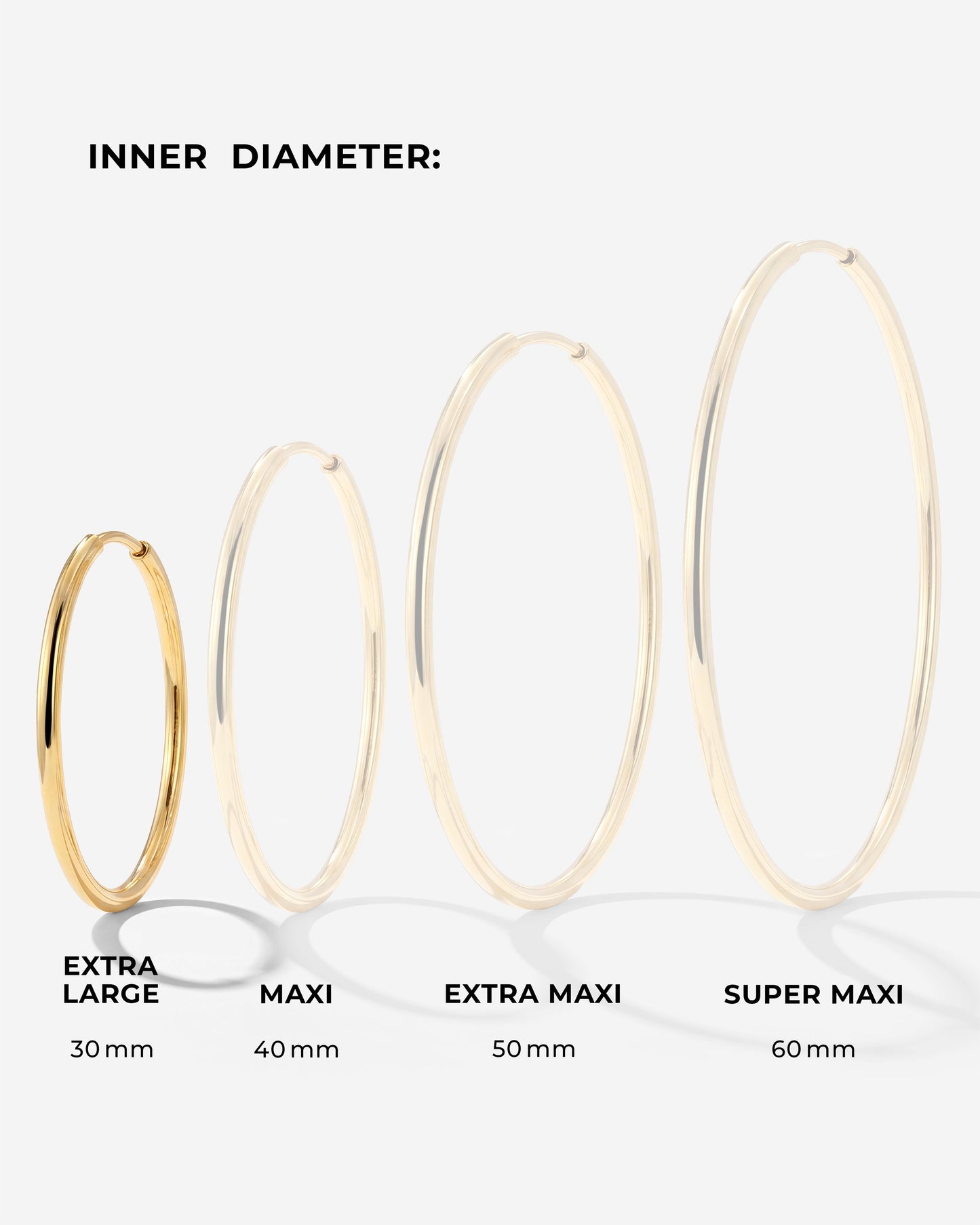 Extra Large Hoops Oro
