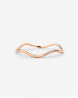 Slim Wave Anello Oro Rosa