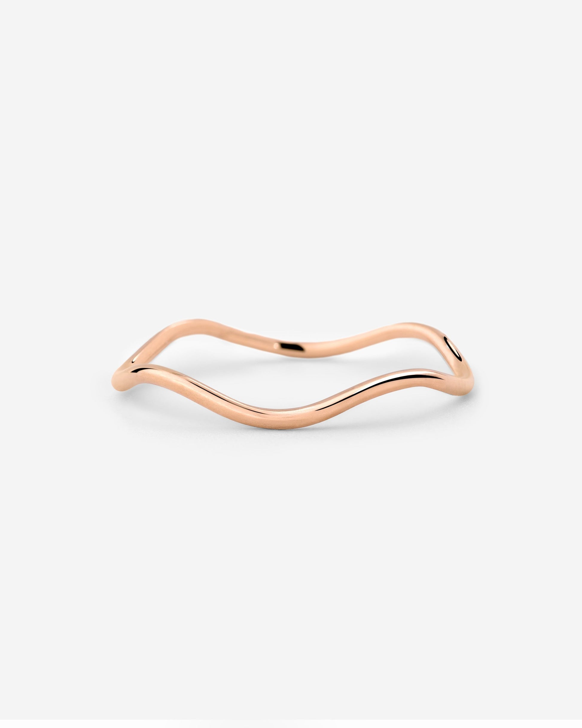 Slim Wave Anello Oro Rosa