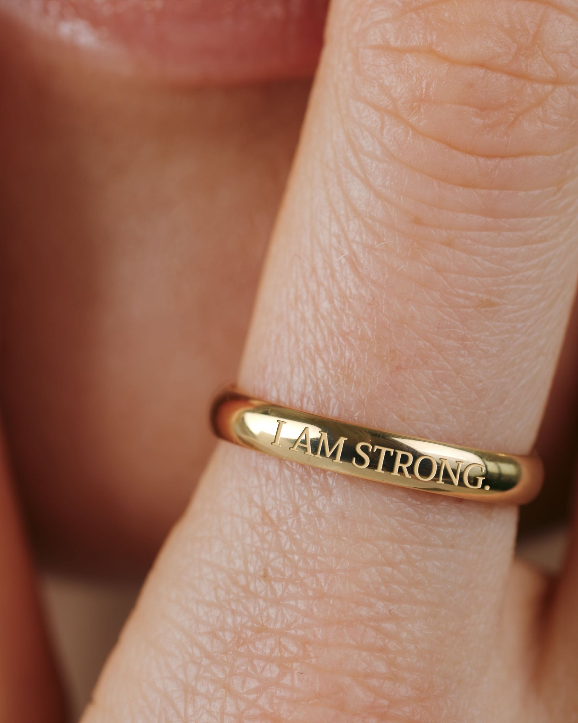 I am strong Anello Oro