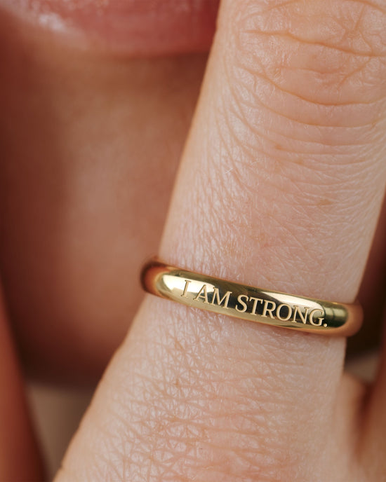 I am strong Anello Oro