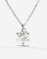 Sparkling Snowflake Collana Argento