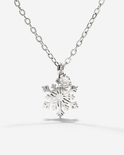 Sparkling Snowflake Collana Argento