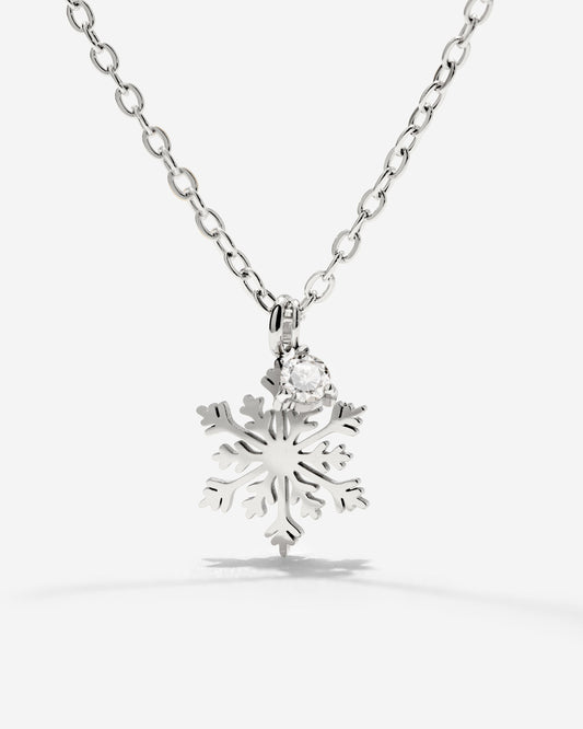 Sparkling Snowflake Collana Argento