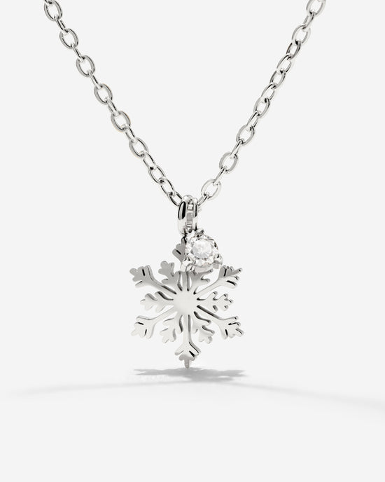 Sparkling Snowflake Collana Argento