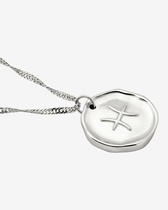 Zodiac Collana - Pesci Argento